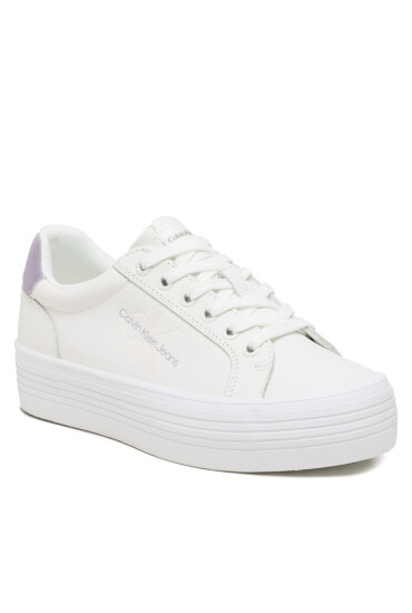 Calvin Klein Сникърси Vulc Flatform YW0YW01223 White Mix 0K5 - Mera.bg