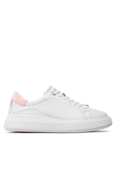 Calvin Klein Сникърси Gend Neut Lace Up Lth HW0HW00919 Бял - Mera.bg