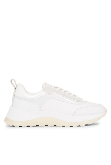 Calvin Klein Сникърси 2 Piece Runner S Lace Up-Nano Mn HW0HW01644 Бял - Mera.bg