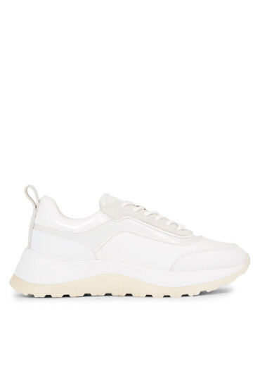 Calvin Klein Сникърси 2 Piece Runner S Lace Up-Nano Mn HW0HW01644 Бял - Mera.bg