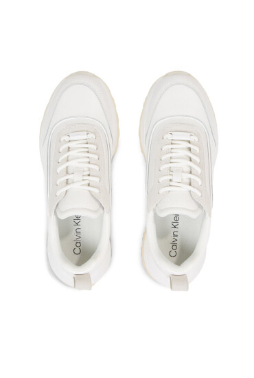 Calvin Klein Сникърси 2 Piece Runner S Lace Up-Nano Mn HW0HW01644 Бял - Mera.bg