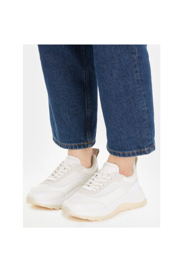 Calvin Klein Сникърси 2 Piece Runner S Lace Up-Nano Mn HW0HW01644 Бял - Mera.bg