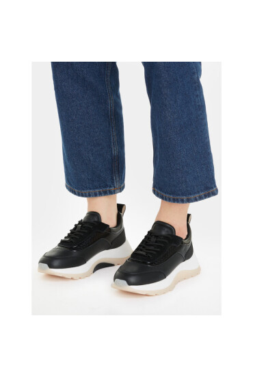 Calvin Klein Сникърси 2 Piece Runner S Lace Up-Nano Mn HW0HW01644 Черен - Mera.bg