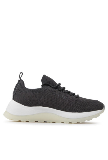 Calvin Klein Сникърси 2 Piece Sole Lace Up Knit HW0HW01337 Черен - Mera.bg