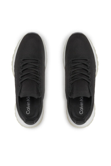Calvin Klein Сникърси 2 Piece Sole Lace Up Knit HW0HW01337 Черен - Mera.bg