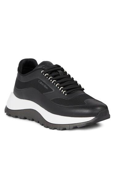 Calvin Klein Сникърси 2 Piece Sole Runner Lace Up HW0HW01640 Ck Black BEH - Mera.bg