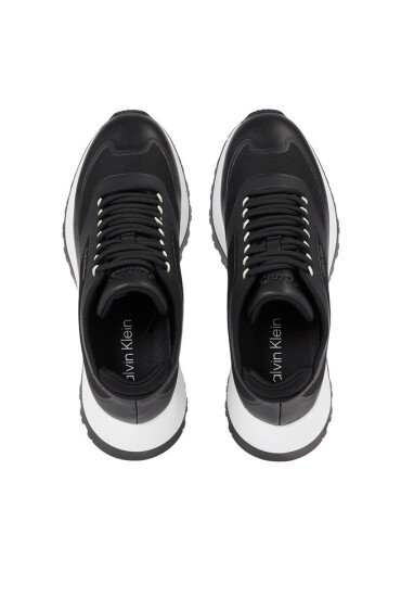 Calvin Klein Сникърси 2 Piece Sole Runner Lace Up HW0HW01640 Ck Black BEH - Mera.bg