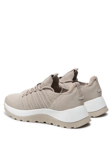 Calvin Klein Сникърси Knit Lace Up HW0HW00672 Silver Lining ACE - Mera.bg