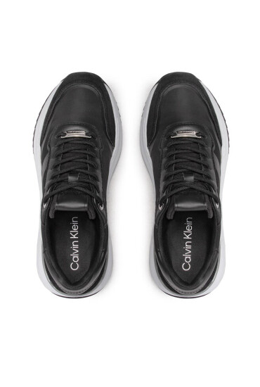 Calvin Klein Сникърси Internal Wedge Lace Up HW0HW00917 Ck Black BAX - Mera.bg