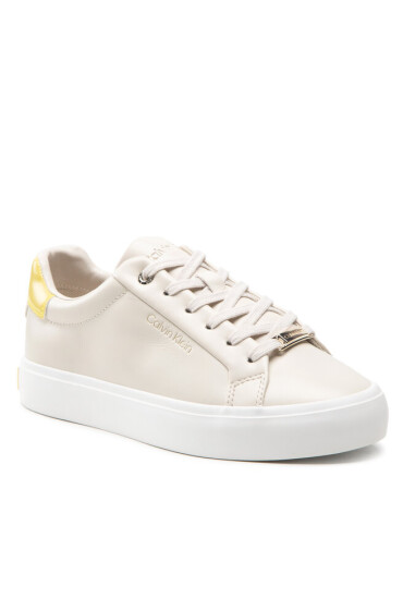Calvin Klein Сникърси Vulc Lace Up-Lth HW0HW00839 Dk Ecru PC4 - Mera.bg