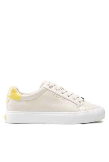 Calvin Klein Сникърси Vulc Lace Up-Lth HW0HW00839 Dk Ecru PC4 - Mera.bg
