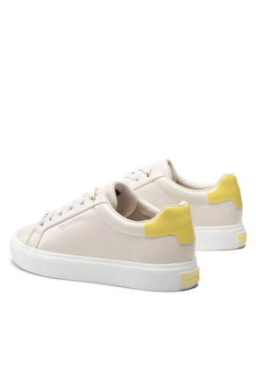 Calvin Klein Сникърси Vulc Lace Up-Lth HW0HW00839 Dk Ecru PC4 - Mera.bg