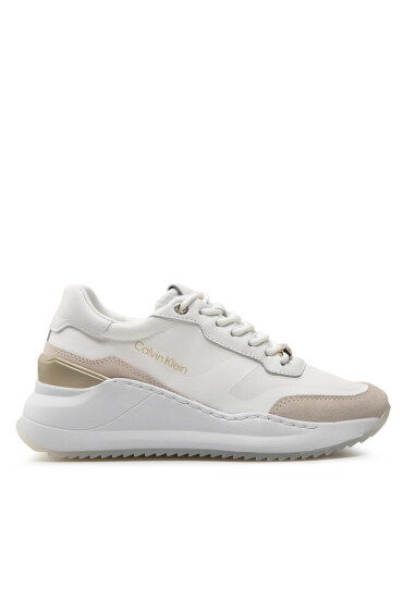 Calvin Klein Сникърси Internal Wedge Lace Up-Nylon Mix HW0HW00917 Ck White YAF - Mera.bg