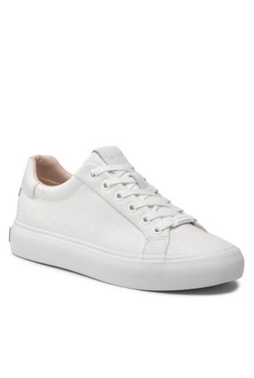 Calvin Klein Сникърси Vulc Lace Up HW0HW00797 White Mono Mix 0LE - Mera.bg