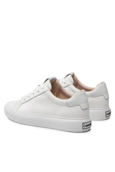 Calvin Klein Сникърси Vulc Lace Up HW0HW00797 White Mono Mix 0LE - Mera.bg