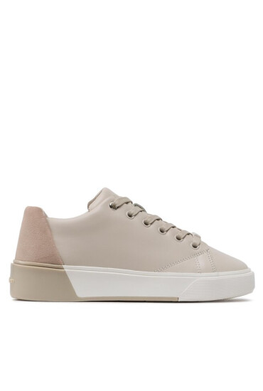 Calvin Klein Сникърси Heel Cupsole Lace Up Sue HW0HW01385 Dk Ecru PC4 - Mera.bg