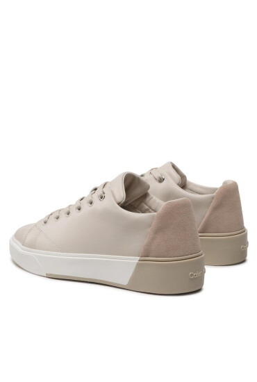 Calvin Klein Сникърси Heel Cupsole Lace Up Sue HW0HW01385 Dk Ecru PC4 - Mera.bg