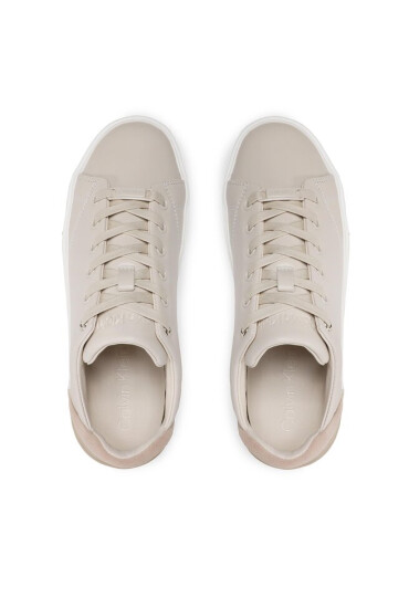 Calvin Klein Сникърси Heel Cupsole Lace Up Sue HW0HW01385 Dk Ecru PC4 - Mera.bg