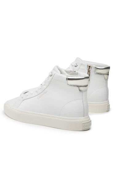 Calvin Klein Сникърси Vulc High Top HW0HW01343 White/Pale Gold 0LC - Mera.bg