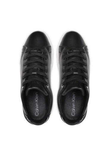 Calvin Klein Сникърси Heel Cupsole Lace Up-Lth Mix HW0HW01209 Ck Black BAX - Mera.bg