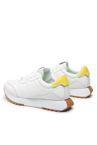 Calvin Klein Сникърси Asy Skived Runner Lace Up HW0HW01220 Ck White YAF - Mera.bg