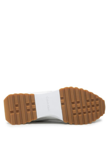Calvin Klein Сникърси Asy Skived Runner Lace Up HW0HW01220 Ck White YAF - Mera.bg