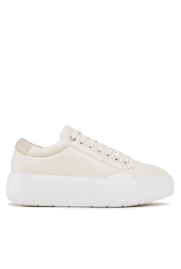 Calvin Klein Сникърси Bubble Cupsole Lace Up HW0HW01356 Бежов - Mera.bg