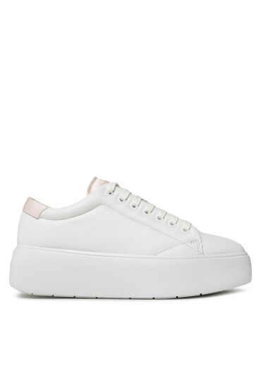 Calvin Klein Сникърси Bubble Cupsole Lace Up HW0HW01778 White/Crystal Gray 0K9 - Mera.bg
