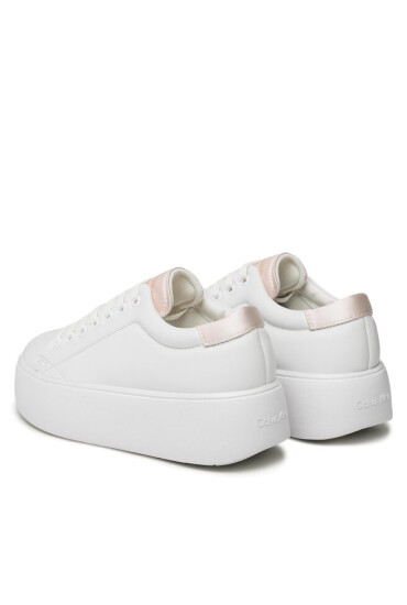 Calvin Klein Сникърси Bubble Cupsole Lace Up HW0HW01778 White/Crystal Gray 0K9 - Mera.bg