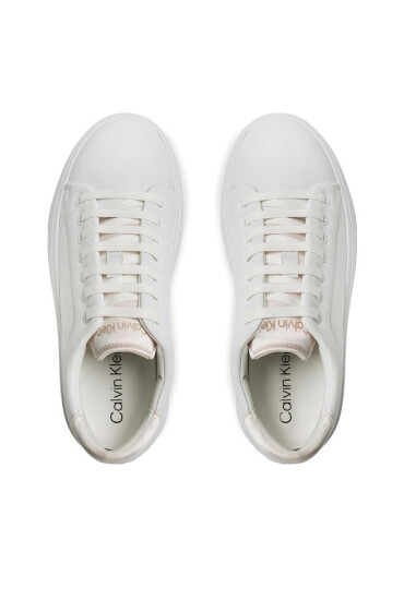 Calvin Klein Сникърси Bubble Cupsole Lace Up HW0HW01778 White/Crystal Gray 0K9 - Mera.bg