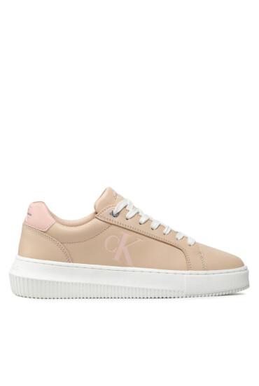Calvin Klein Сникърси Chunky Cupsole Laceup Low Ess YW0YW00807 Tuscan Beige/Pink Blush 0GD - Mera.bg