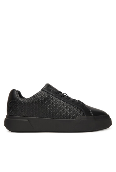 Calvin Klein Сникърси Chunky Cupsole Laceup Lth Aop YM0YM01383 Черен - Mera.bg