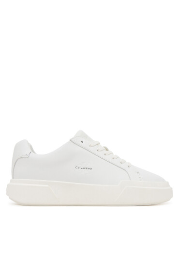 Calvin Klein Сникърси Chunky Cupsole Laceup Lth Wn YW0YW01947 Бял - Mera.bg