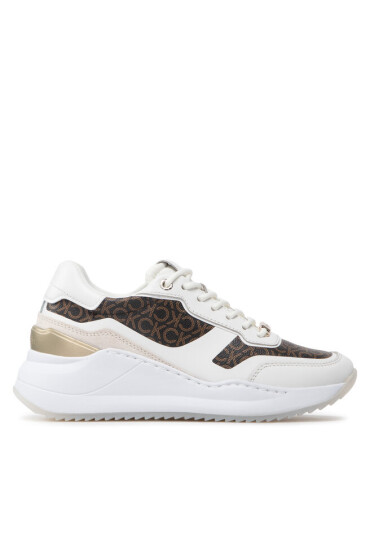 Calvin Klein Сникърси Chunky Inter Wdg Lace Up HW0HW01272 White/Brown Mono 0K4 - Mera.bg