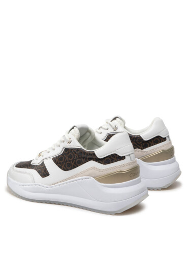 Calvin Klein Сникърси Chunky Inter Wdg Lace Up HW0HW01272 White/Brown Mono 0K4 - Mera.bg