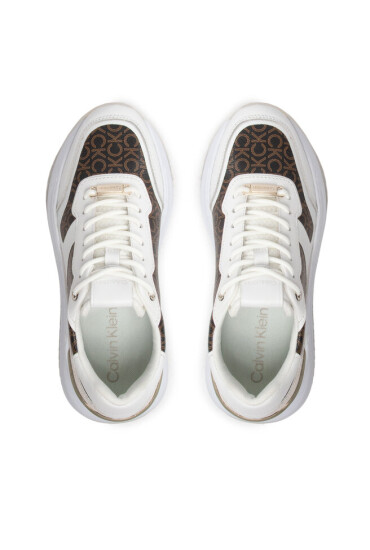 Calvin Klein Сникърси Chunky Inter Wdg Lace Up HW0HW01272 White/Brown Mono 0K4 - Mera.bg