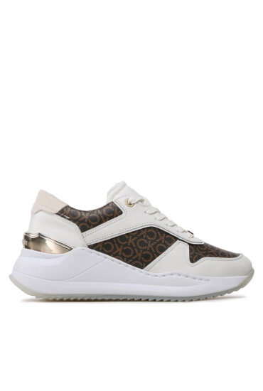 Calvin Klein Сникърси Chunky Intern Wedge Lace Up-Mono HW0HW01439 Бял - Mera.bg