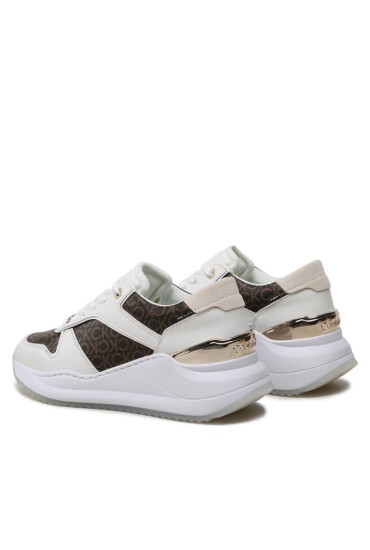 Calvin Klein Сникърси Chunky Intern Wedge Lace Up-Mono HW0HW01439 Бял - Mera.bg