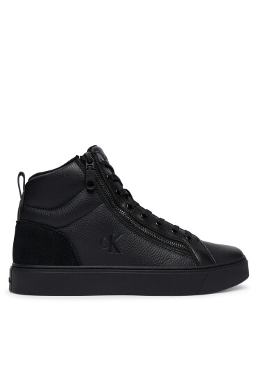 Calvin Klein Сникърси Classic Cup Mid Laceup Zip Lth YM0YM01428 Черен - Mera.bg