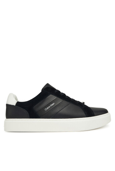 Calvin Klein Сникърси Classic Cupsole Laceup Tape Lth YM0YM01430 Черен - Mera.bg