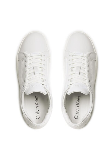 Calvin Klein Сникърси Clean Cup Lace-Nano Mono Mix HW0HW01592 Бял - Mera.bg
