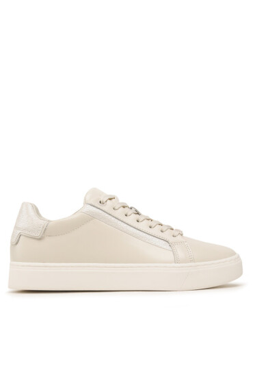 Calvin Klein Сникърси Clean Cup Lace Up Nano Mono Mix HW0HW01592 Екрю - Mera.bg
