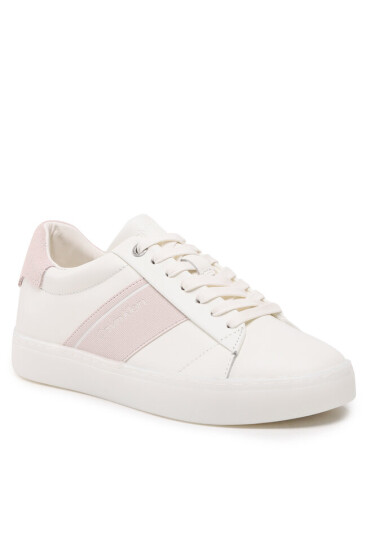 Calvin Klein Сникърси Clean Cupsole Lace Up HW0HW01415 Marshmallow/Crystal Gray - Mera.bg