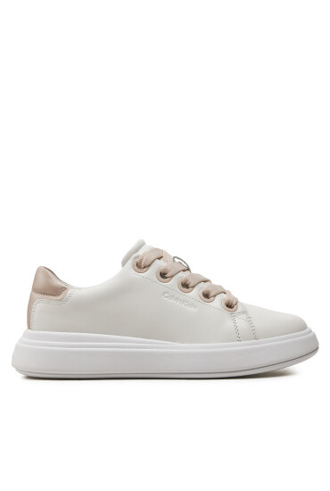 Calvin Klein Сникърси Cupsole Lace Up Lth HW0HW02085 Бял - Mera.bg
