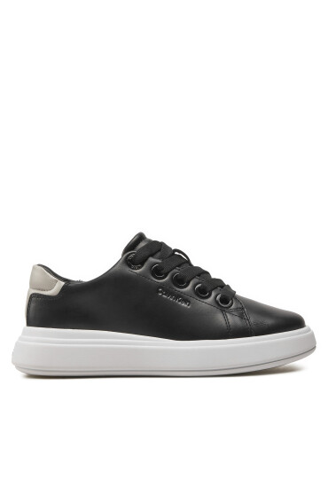 Calvin Klein Сникърси Cupsole Lace Up Lth HW0HW02085 Черен - Mera.bg