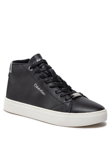 Calvin Klein Сникърси Cupsole Unlined High Top-Lth HW0HW01052 Ck Black BAX - Mera.bg