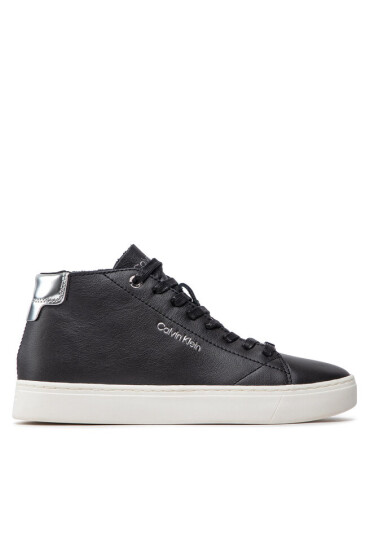 Calvin Klein Сникърси Cupsole Unlined High Top-Lth HW0HW01052 Ck Black BAX - Mera.bg