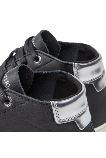 Calvin Klein Сникърси Cupsole Unlined High Top-Lth HW0HW01052 Ck Black BAX - Mera.bg
