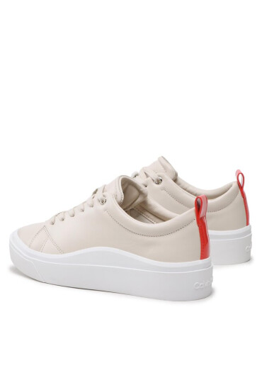 Calvin Klein Сникърси Cupsole Wave Lace Up HW0HW01196 Dk Ecru PC4 - Mera.bg