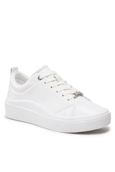 Calvin Klein Сникърси Cupsole Wave Lace Up HW0HW01196 Triple White 07K - Mera.bg